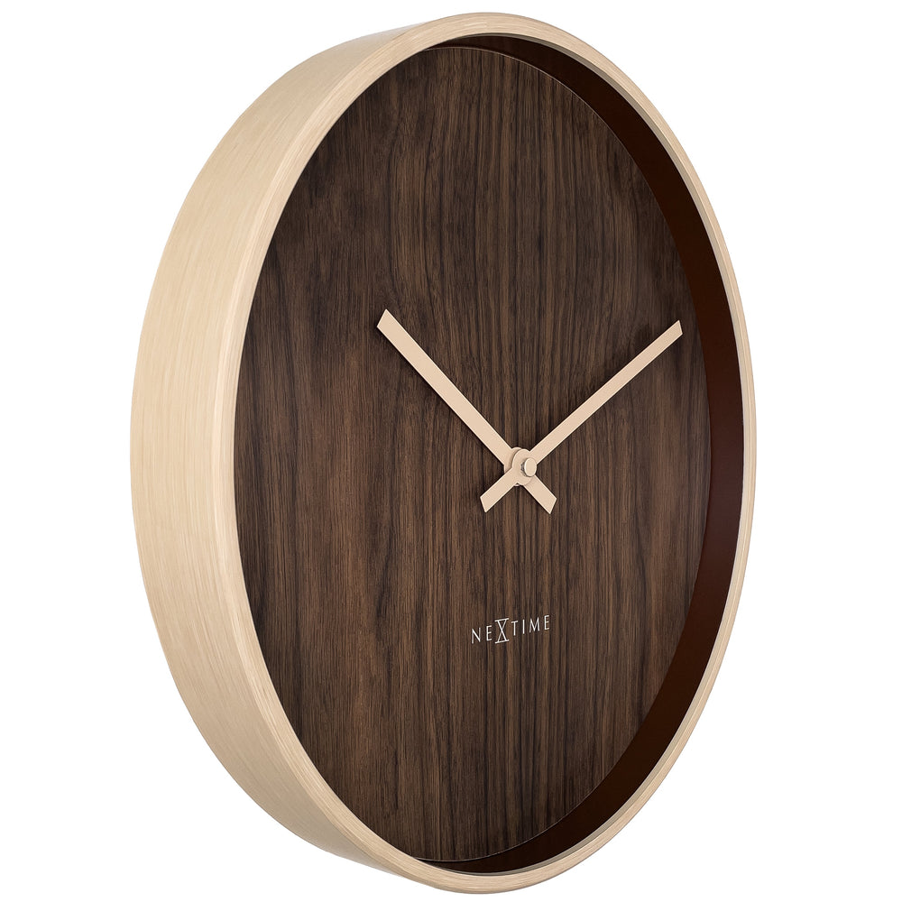 NeXtime Oslo Wall Clock Dark Brown 30cm 573329BR 2