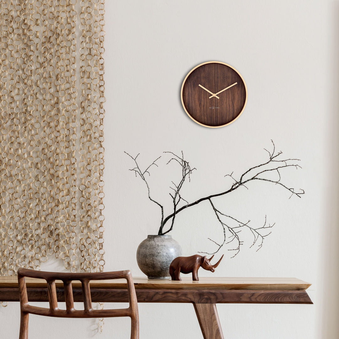 NeXtime Oslo Wall Clock Dark Brown 30cm 573329BR 7