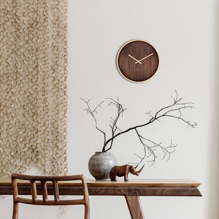 NeXtime Oslo Wall Clock Dark Brown 30cm 573329BR 7