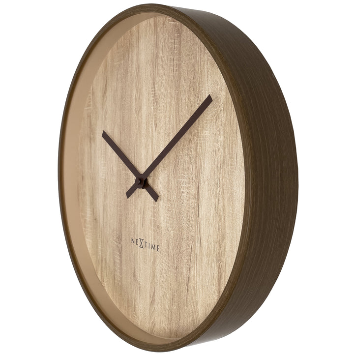 NeXtime Oslo Wall Clock Light Brown 30cm 573329 3