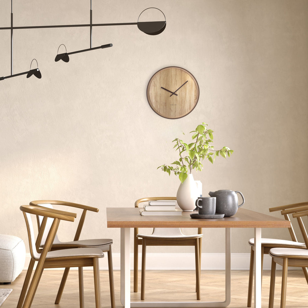 NeXtime Oslo Wall Clock Light Brown 30cm 573329 6