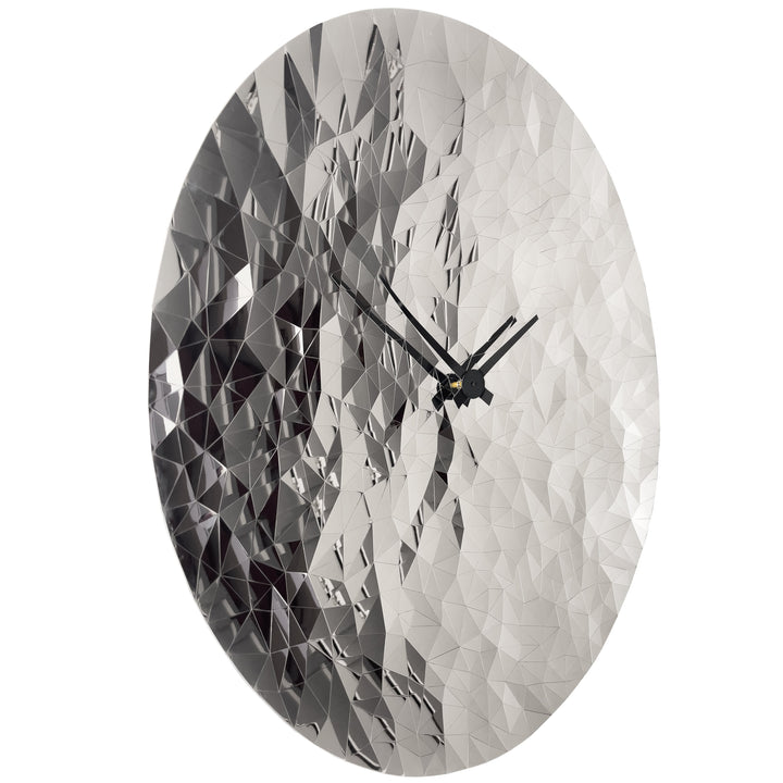 NeXtime Stainless Steel Fragment Wall Clock Chrome 80cm 573331 2