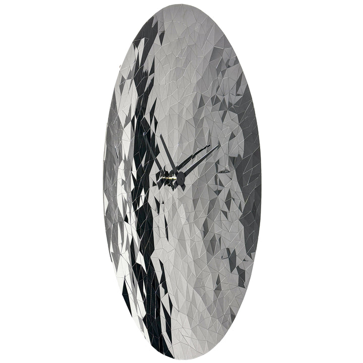 NeXtime Stainless Steel Fragment Wall Clock Chrome 80cm 573331 3