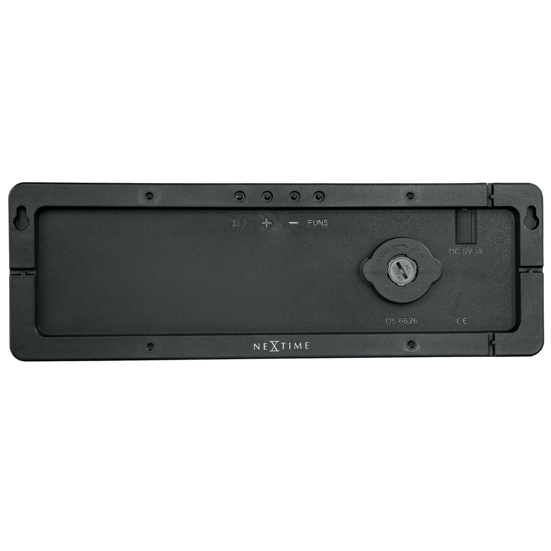 NeXtime Super Digi USB Powered Digital Wall Desk Clock Black 39cm 573322 11