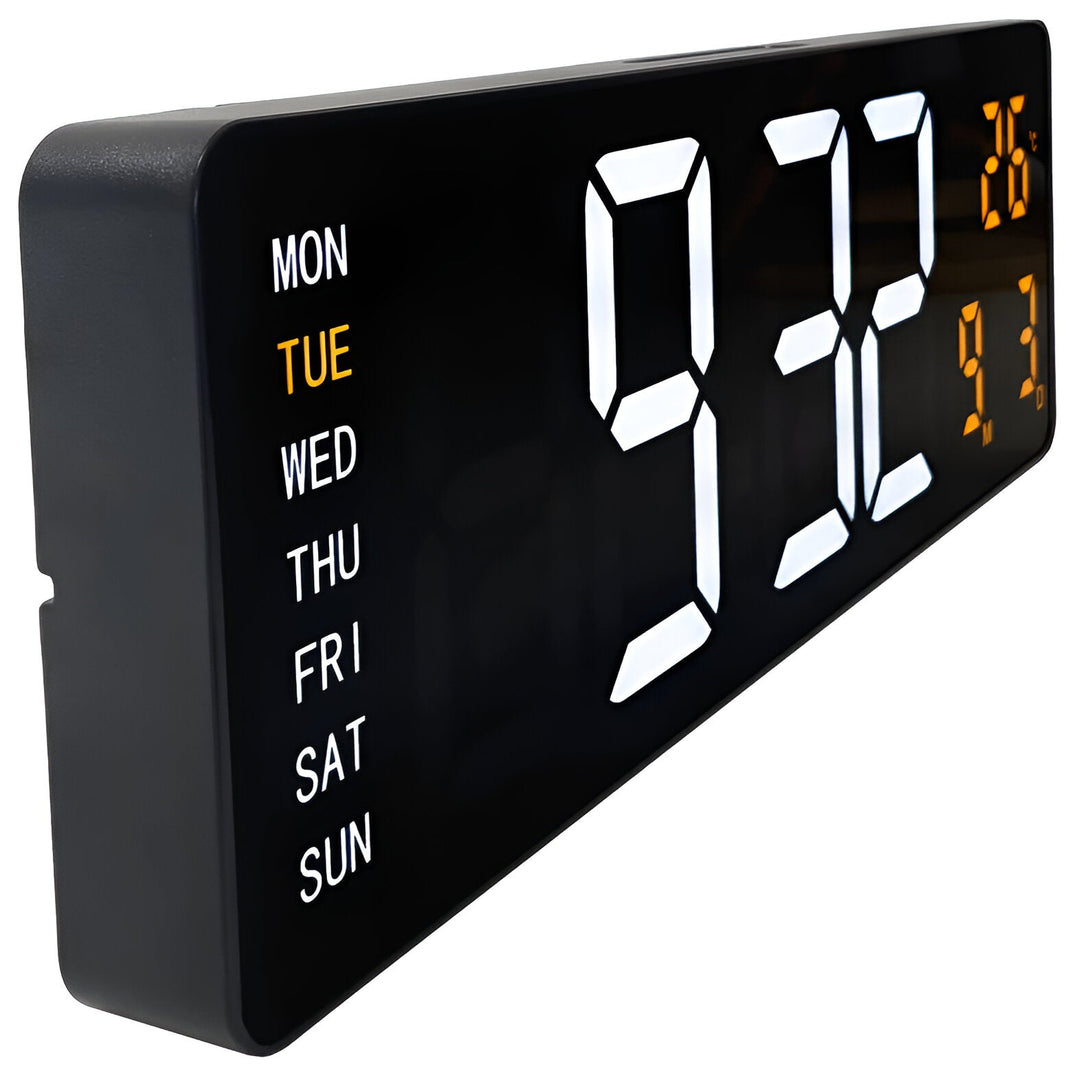 NeXtime Super Digi USB Powered Digital Wall Desk Clock Black 39cm 573322 5
