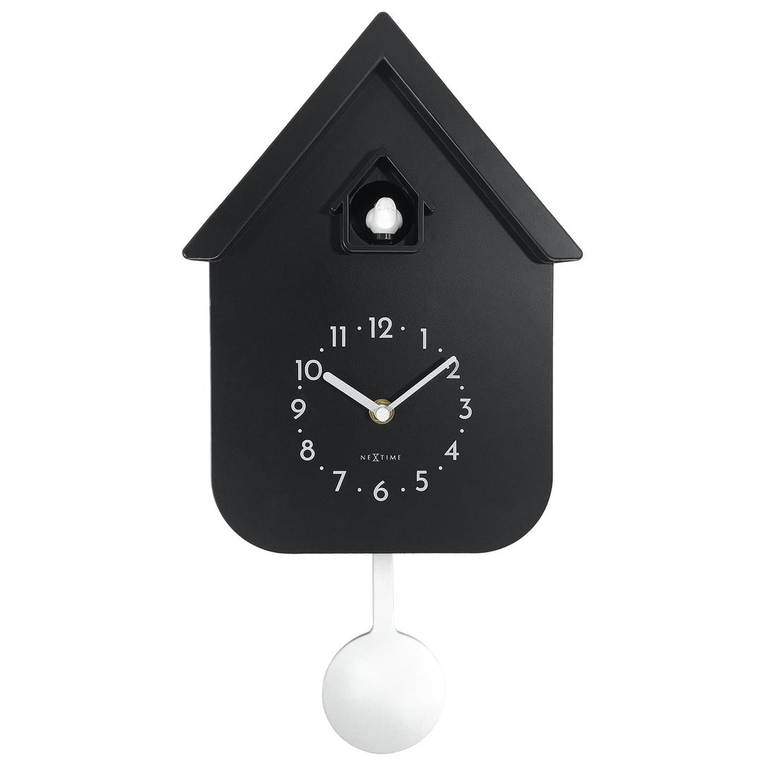 NeXtime Twitter Cuckoo Wall Clock Black 42cm 573328ZW 1