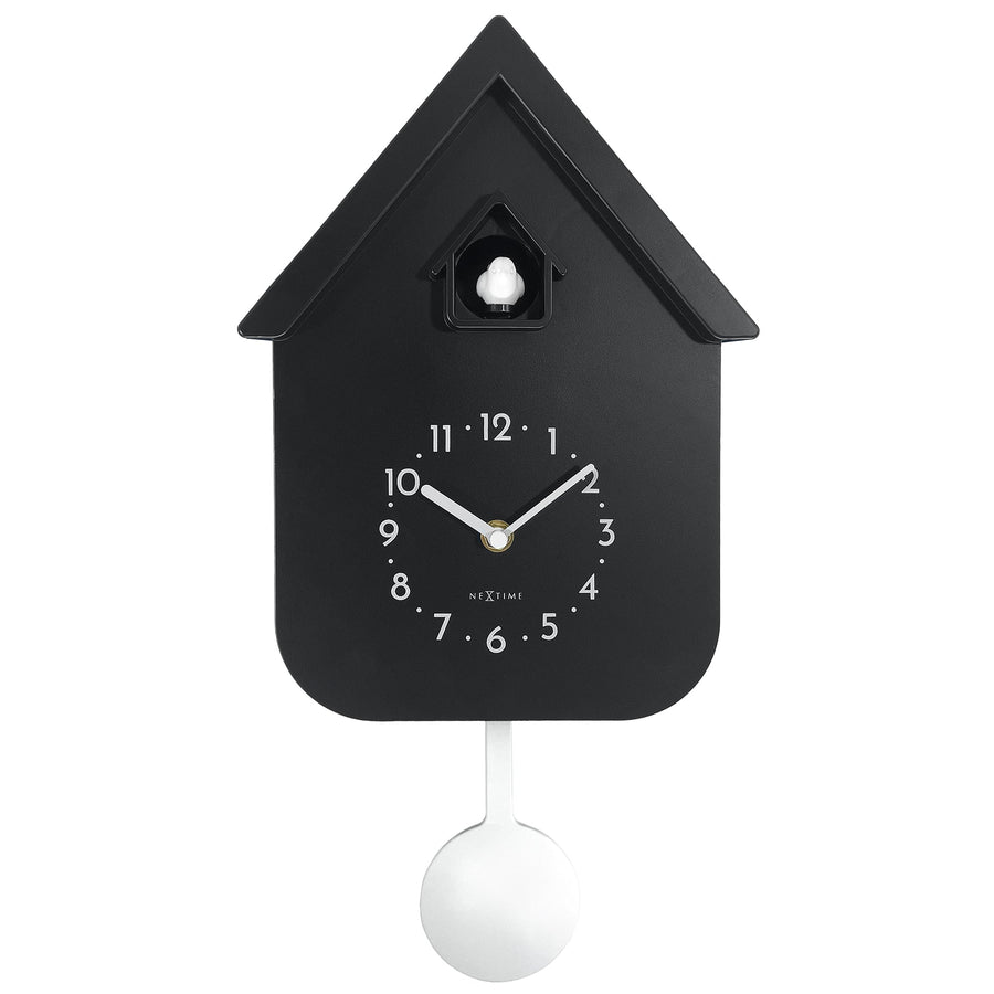 NeXtime Twitter Cuckoo Wall Clock Black 42cm 573328ZW 1