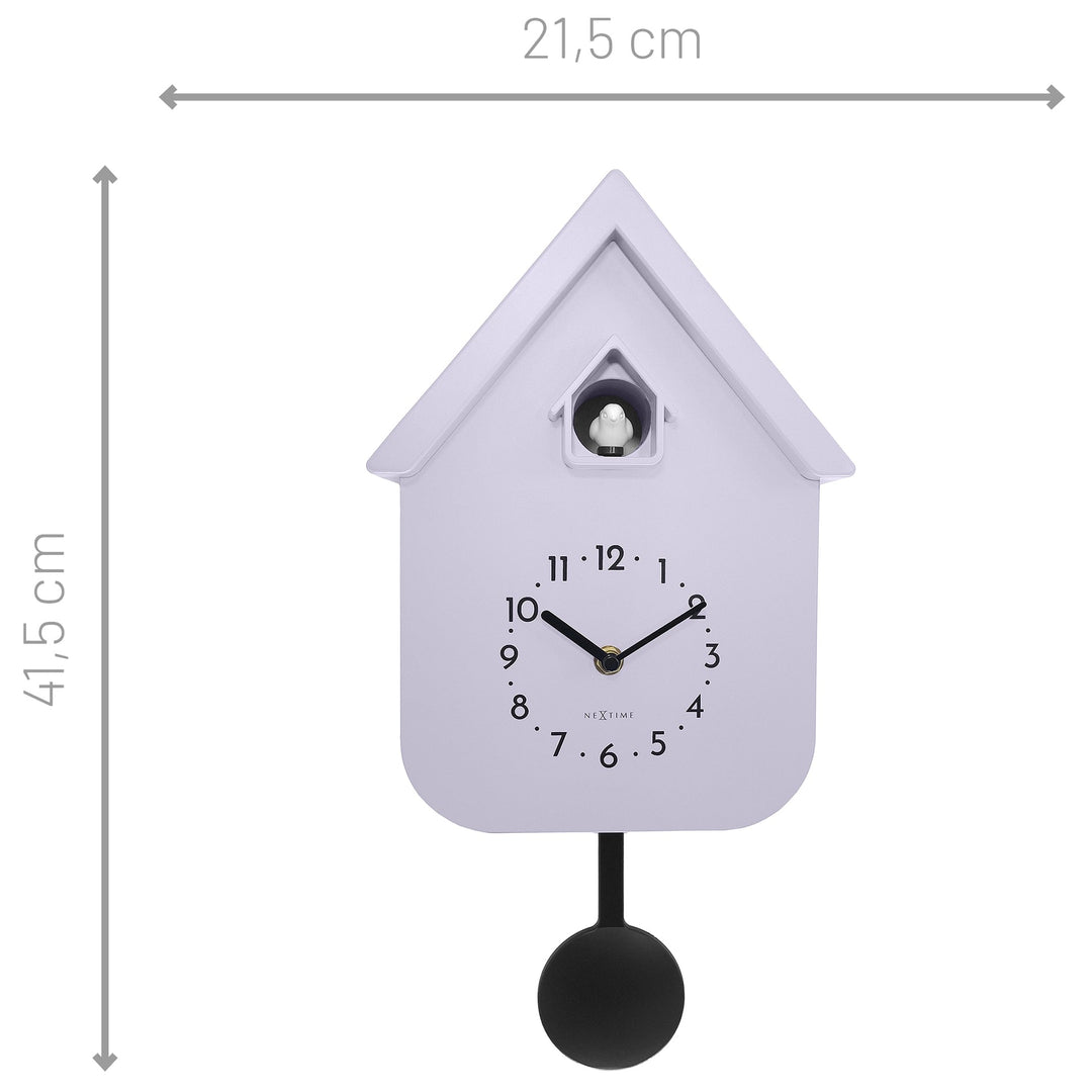 NeXtime Twitter Cuckoo Wall Clock Lavender 42cm 573328LA 4