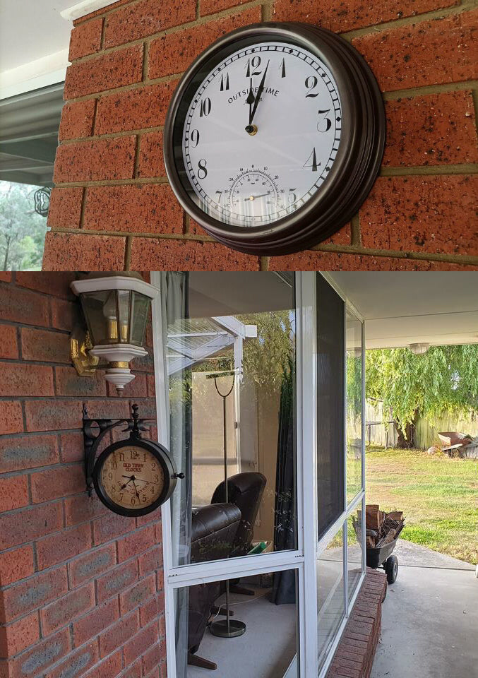 Outdoor Wall Clock Customer Photo 1