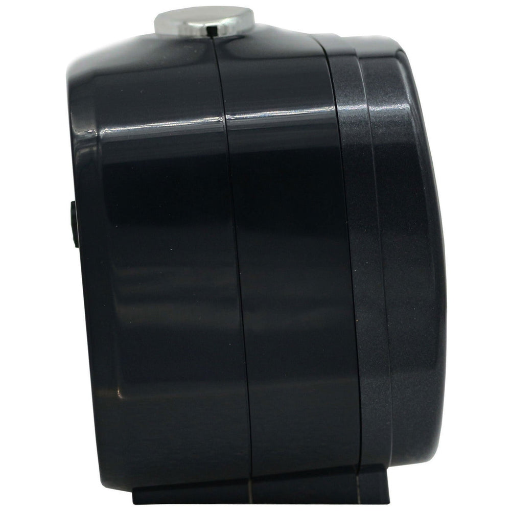 Seiko Amaro Luminous Analog Bedside Alarm Clock Black White 10cm QHK060-K 2