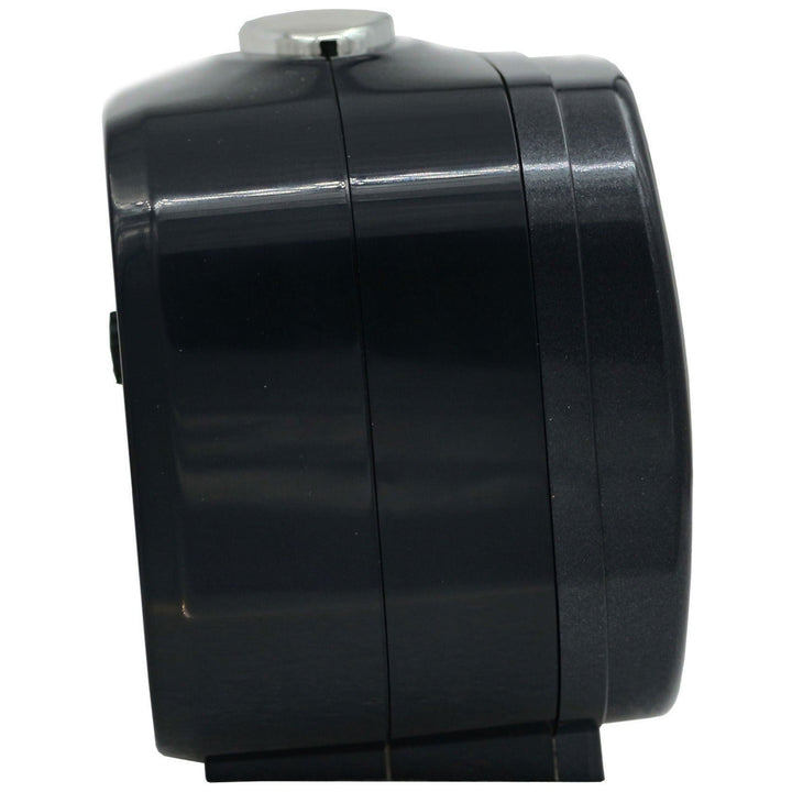 Seiko Amaro Luminous Analog Bedside Alarm Clock Black White 10cm QHK060-K 2