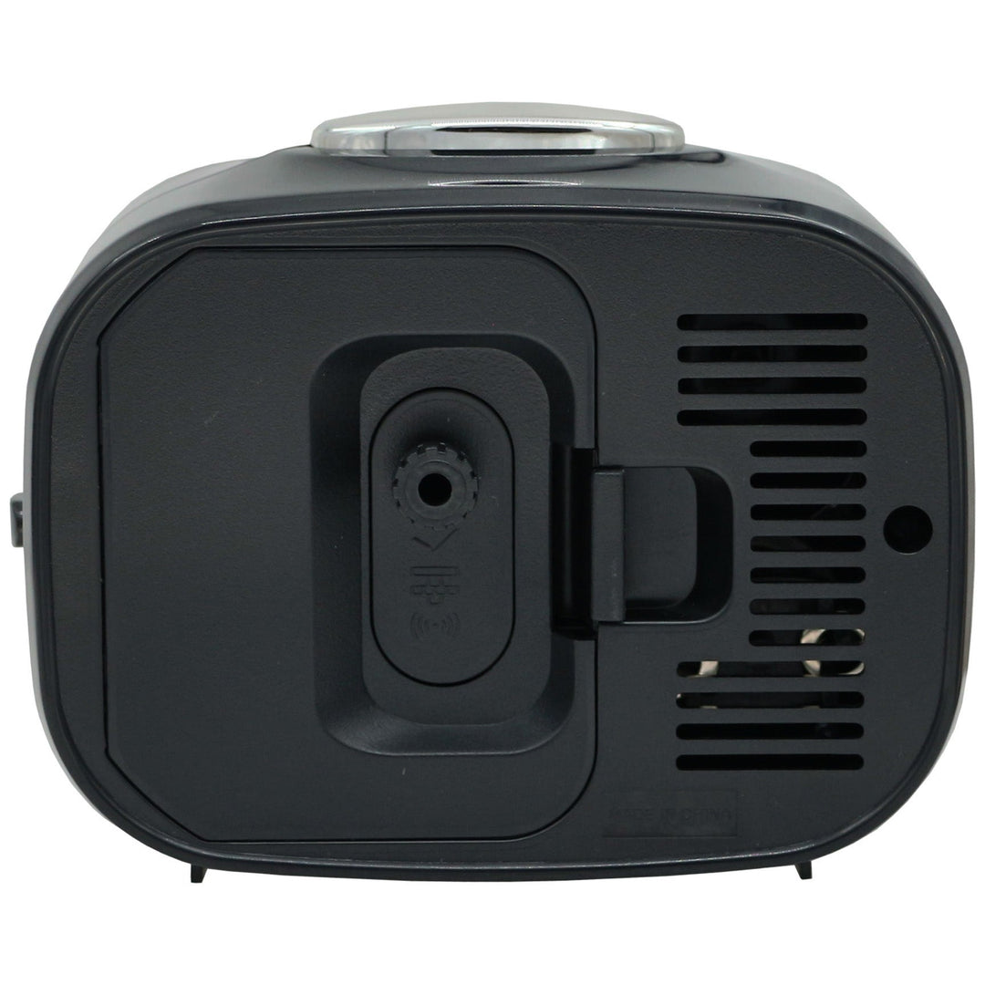 Seiko Amaro Luminous Analog Bedside Alarm Clock Black White 10cm QHK060-K 3