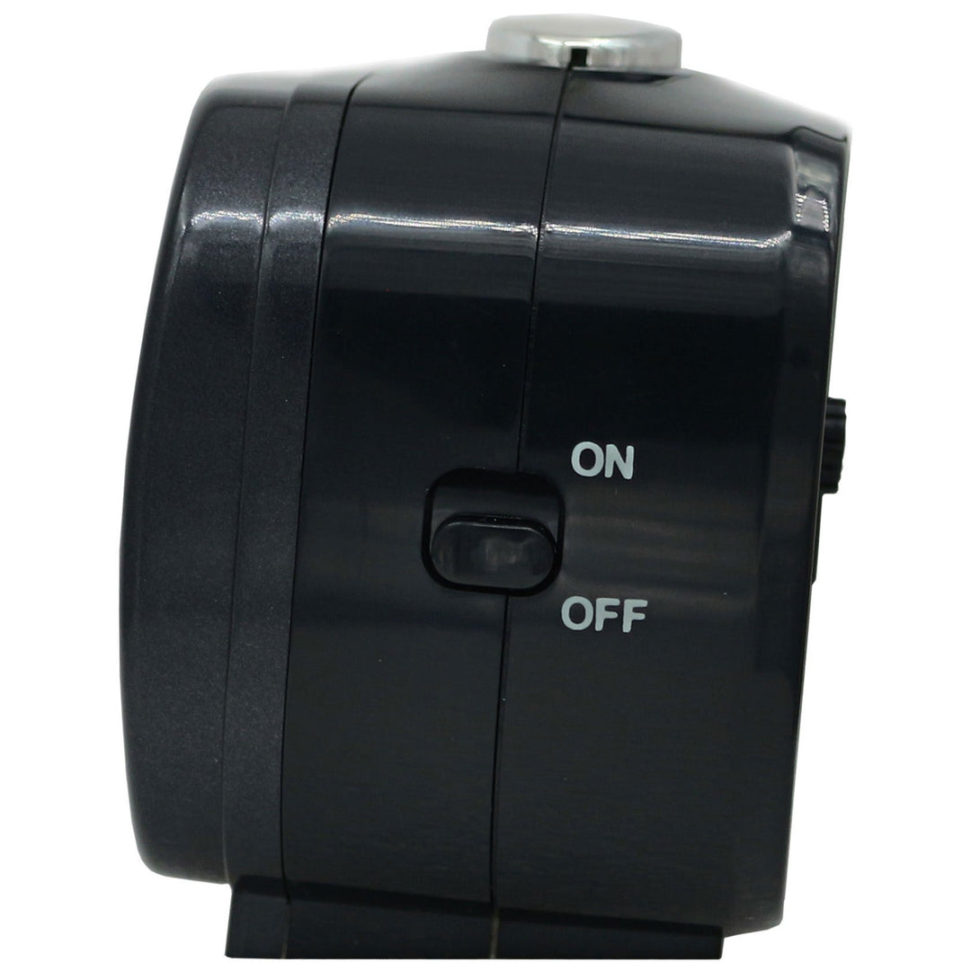 Seiko Amaro Luminous Analog Bedside Alarm Clock Black White 10cm QHK060-K 4