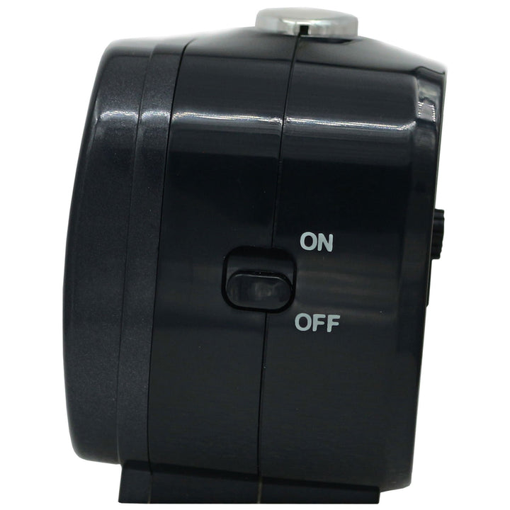 Seiko Amaro Luminous Analog Bedside Alarm Clock Black White 10cm QHK060-K 4