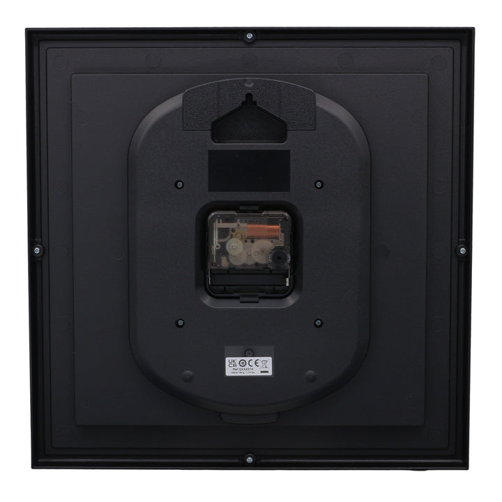 Seiko Clark Square Wall Clock Black 30cm QXA821-K 4