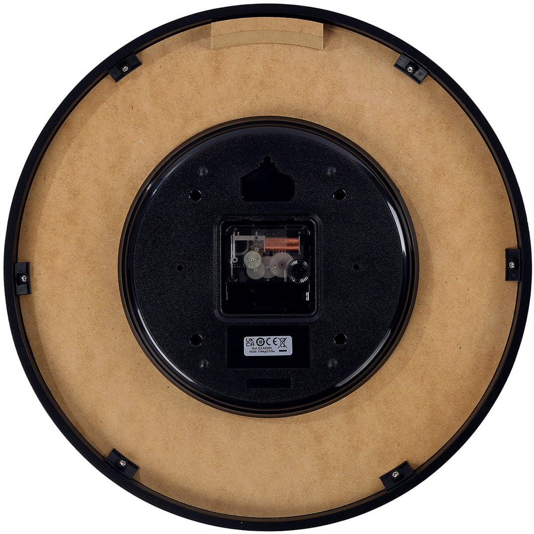 Seiko Washi Speckled Modern Wall Clock Black 33cm QXA828-K 3