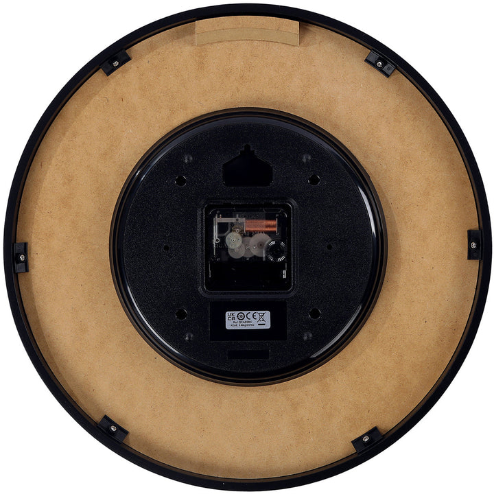 Seiko Washi Speckled Modern Wall Clock Black 33cm QXA828-K 3