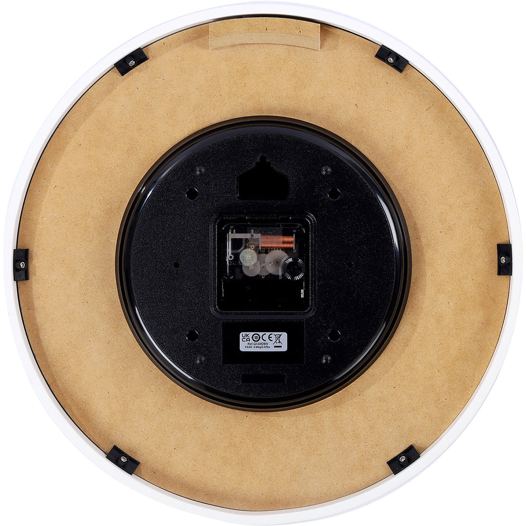 Seiko Washi Speckled Modern Wall Clock White 33cm QXA828-W 3