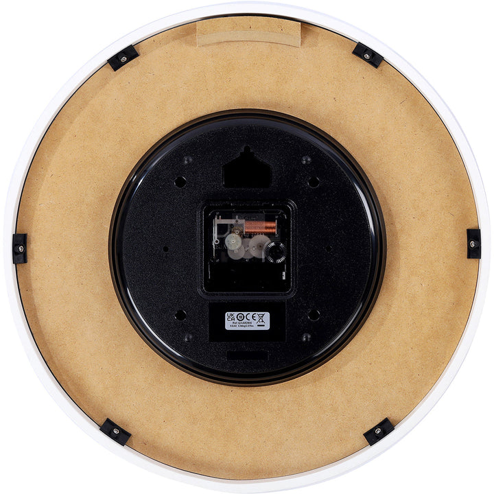 Seiko Washi Speckled Modern Wall Clock White 33cm QXA828-W 3