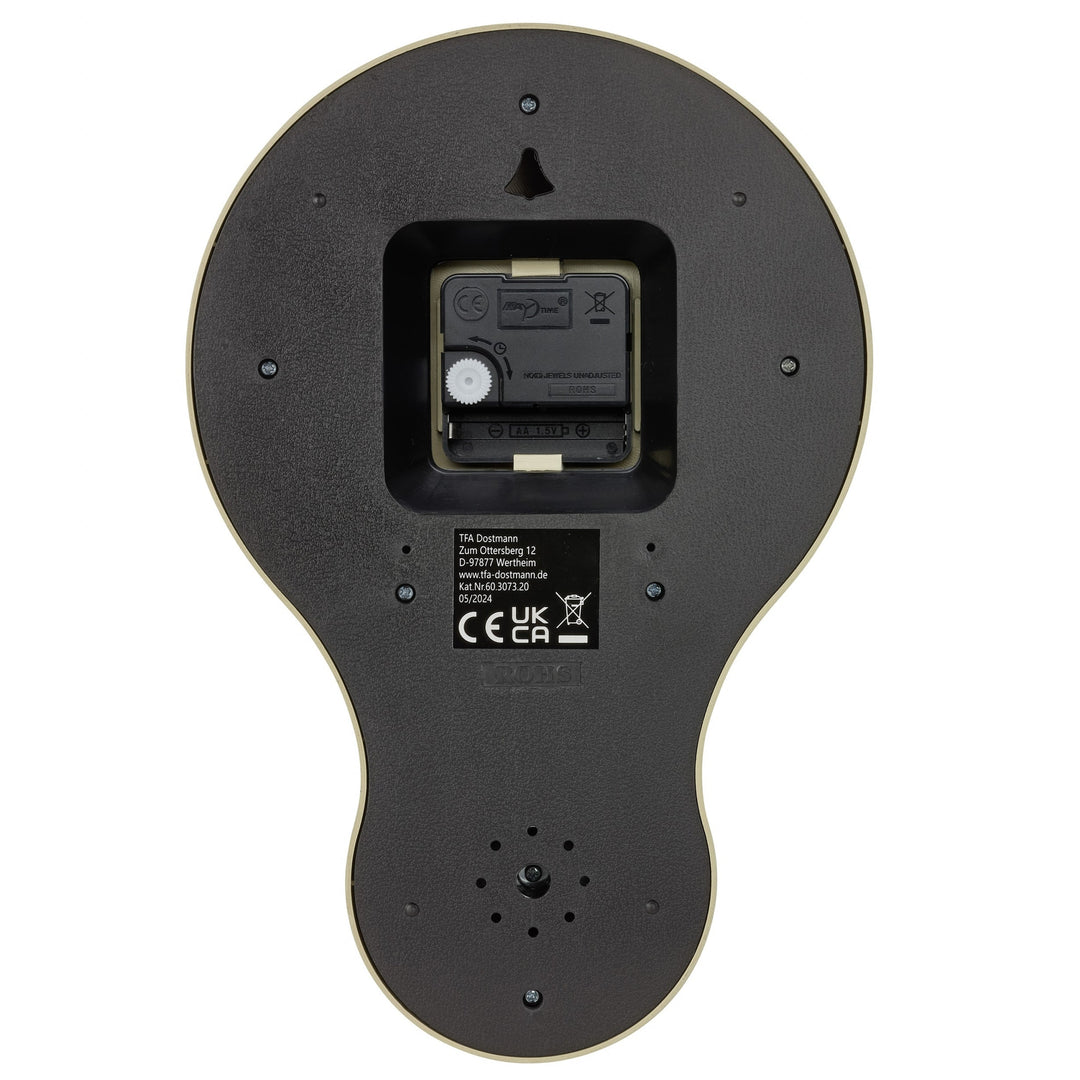 TFA Germany Anna Retro Kitchen Timer Wall Clock Mint Green 30cm 60.3073.20 4