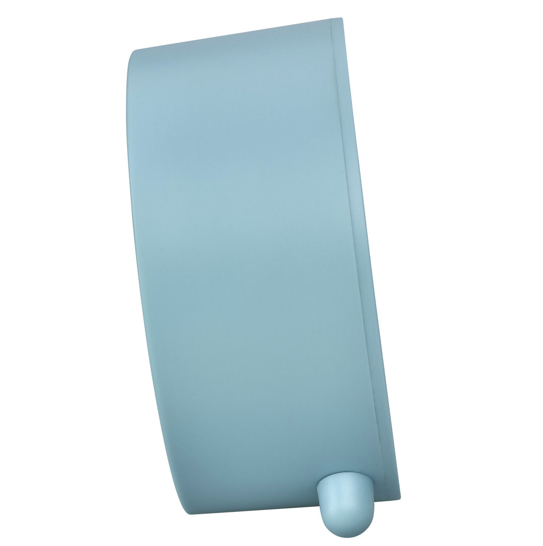 TFA Germany Asher Analog Round Modern Alarm Clock Light Blue 11cm 60.1043.20 3