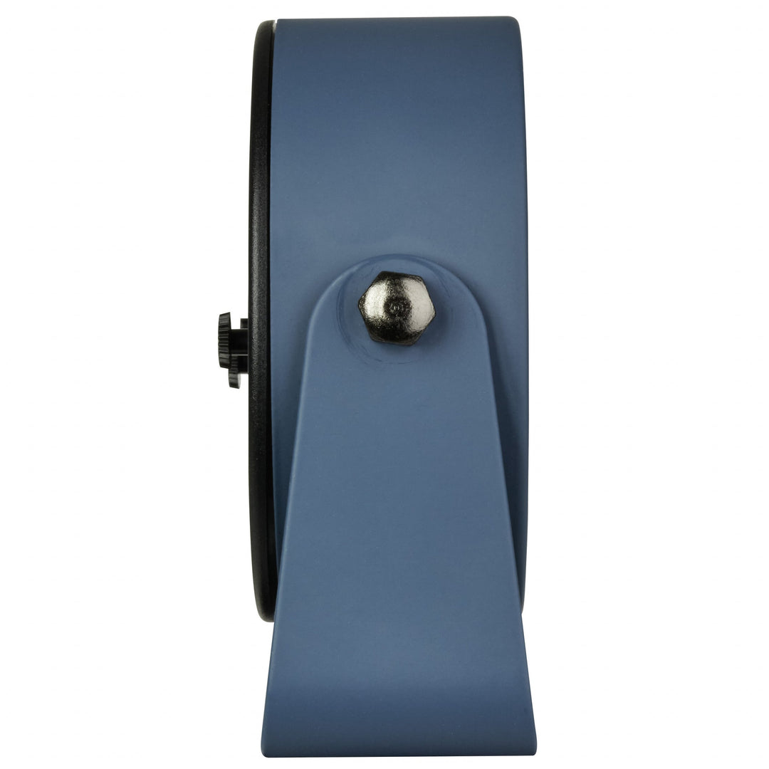 TFA Germany Azure Analog Rotating Stand Metal Alarm Clock Blue 10cm 60.1042.06 3