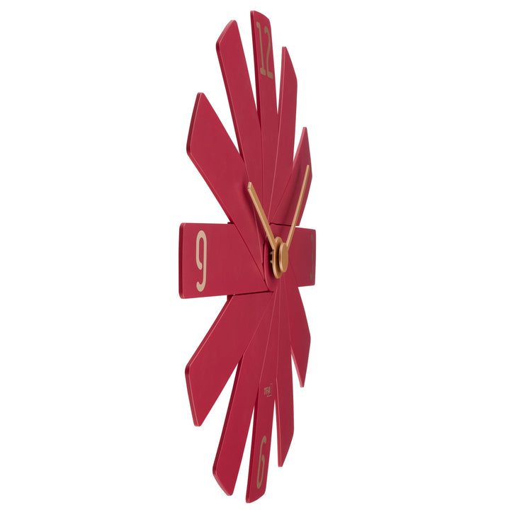 TFA Germany Clock In The Box Plug In Designer Wall Clock Red 40cm 60.3020.05 5