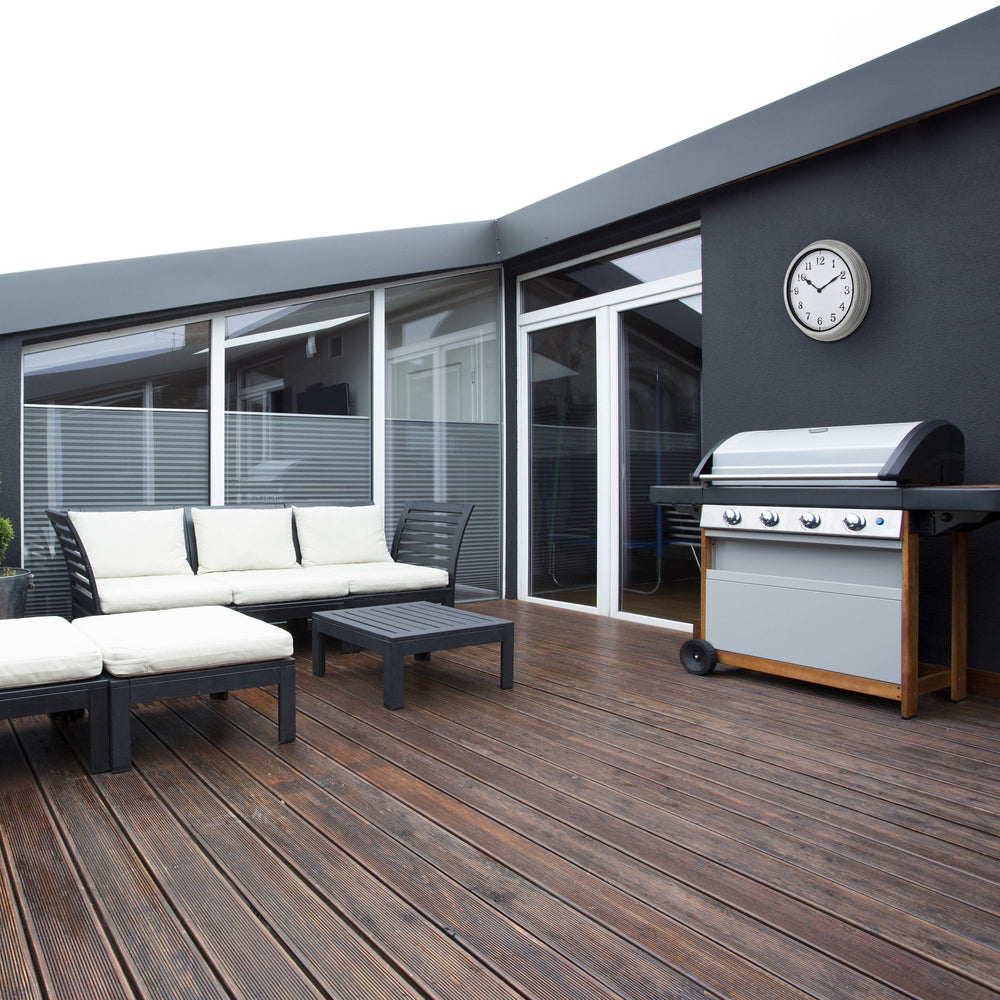 TFA Germany Finnley Metal Outdoor Splashproof Wall Clock White 38cm 60.3067.02 2