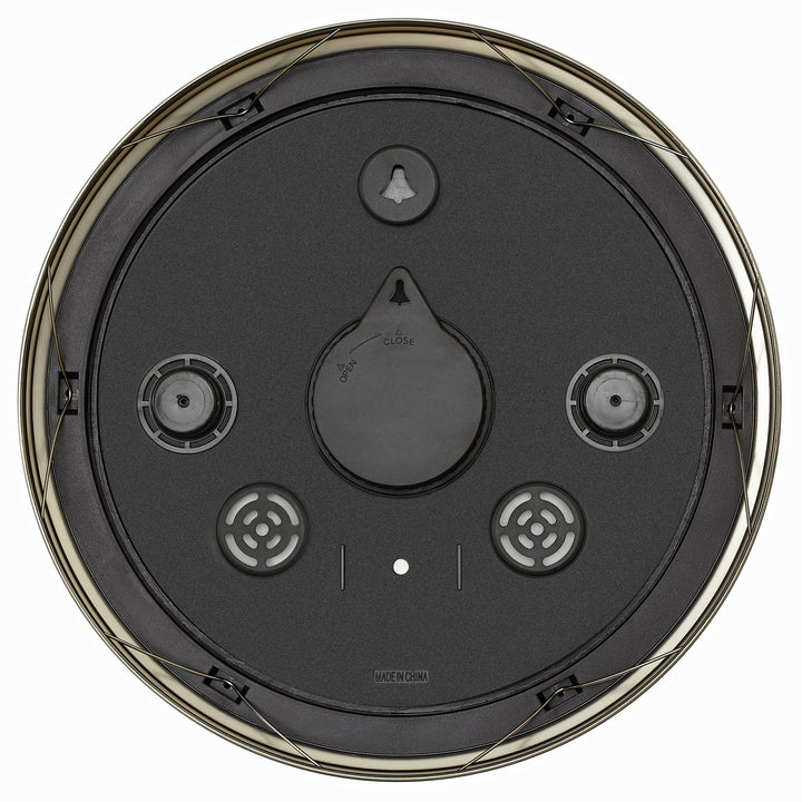 TFA Germany Finnley Metal Outdoor Splashproof Wall Clock White 38cm 60.3067.02 3