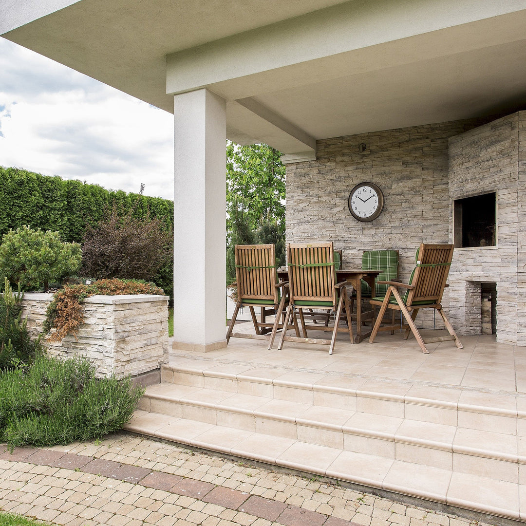 TFA Germany Foley Metal Outdoor Splashproof Wall Clock Dark Brown 39cm 60.3066.53 3