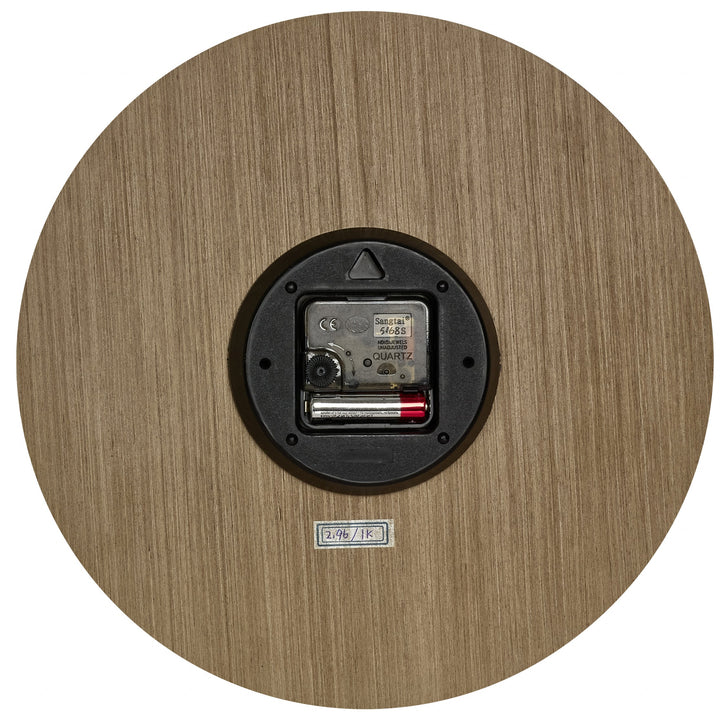 TFA Germany Maylin Wooden 3D Embossed Numerals Wall Clock Dark Brown 30cm 60.3072.23 5