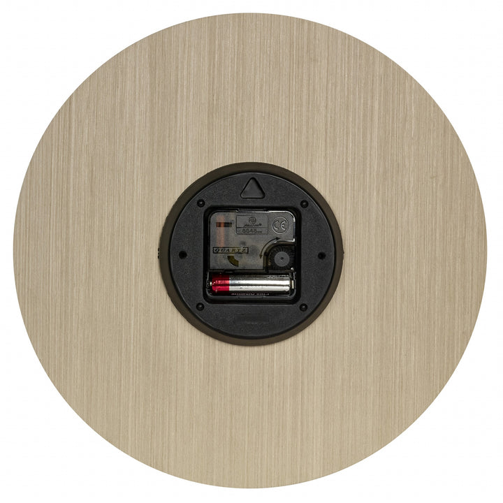 TFA Germany Maylin Wooden 3D Embossed Numerals Wall Clock Light Brown 30cm 60.3072.01 5