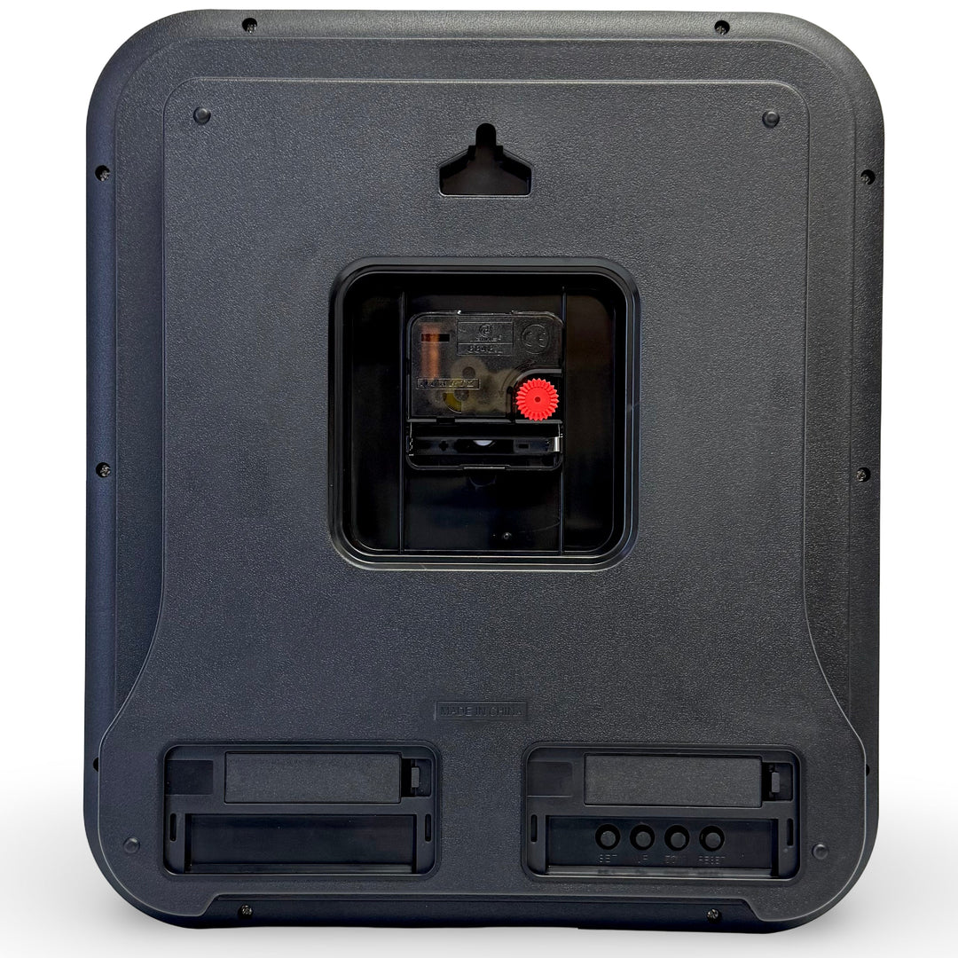 Victory Hugo Analog with Digital Date Day Temp Hygro Wall Clock Silver 33cm CJB-237SL 7