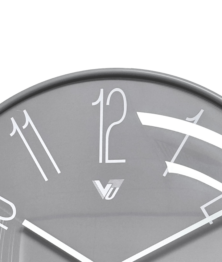 Victory Janet Convex Glass Modern Wall Clock Grey 35cm CWH 6068GY 4