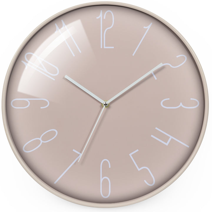 Victory Janet Convex Glass Modern Wall Clock Pink 35cm CWH-6068PK 2