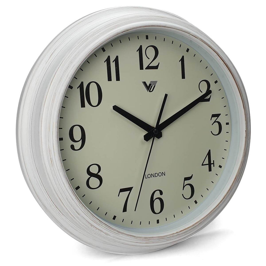 Victory Arabella Vintage London Wall Clock White 36cm CJH 5048 WHI 1