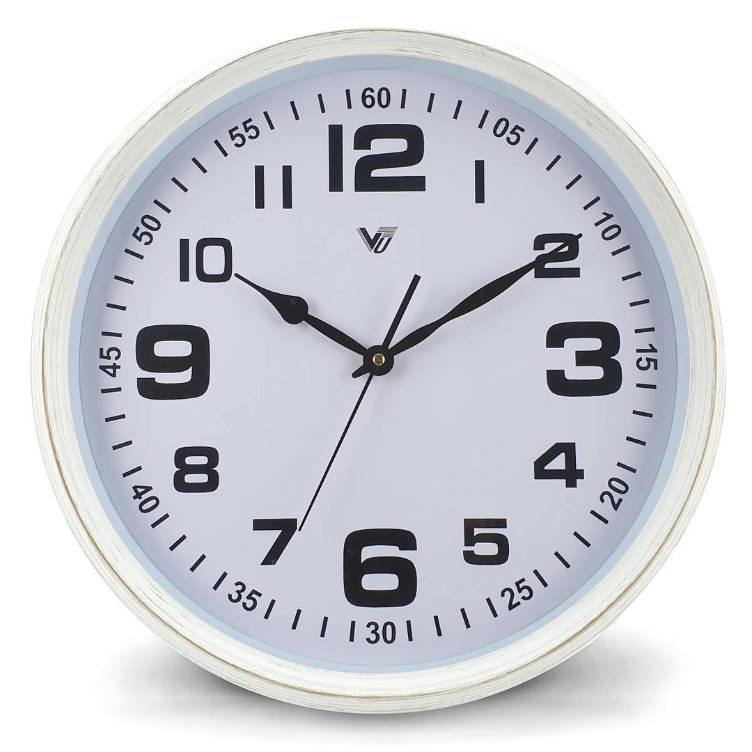 Victory Cassian Wall Clock White 40cm CJH 6203 WHI 6