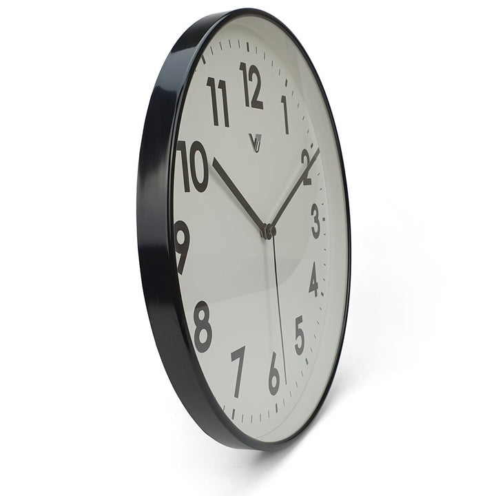 Victory Rachelle Wall Clock Black 30cm CCL 1558 BLA 4