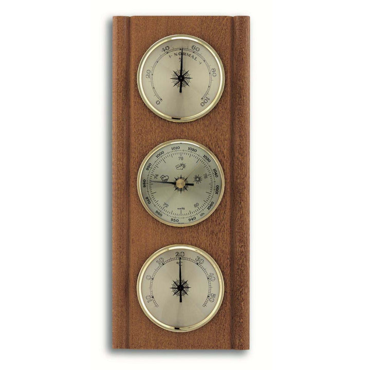 TFA Upright Weather Station, Oak Brown, 27cm