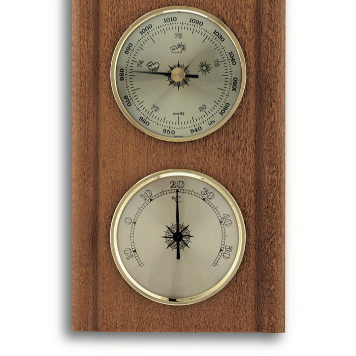 TFA Upright Weather Station Oak Brown 27cm Bottom 20.1002.01