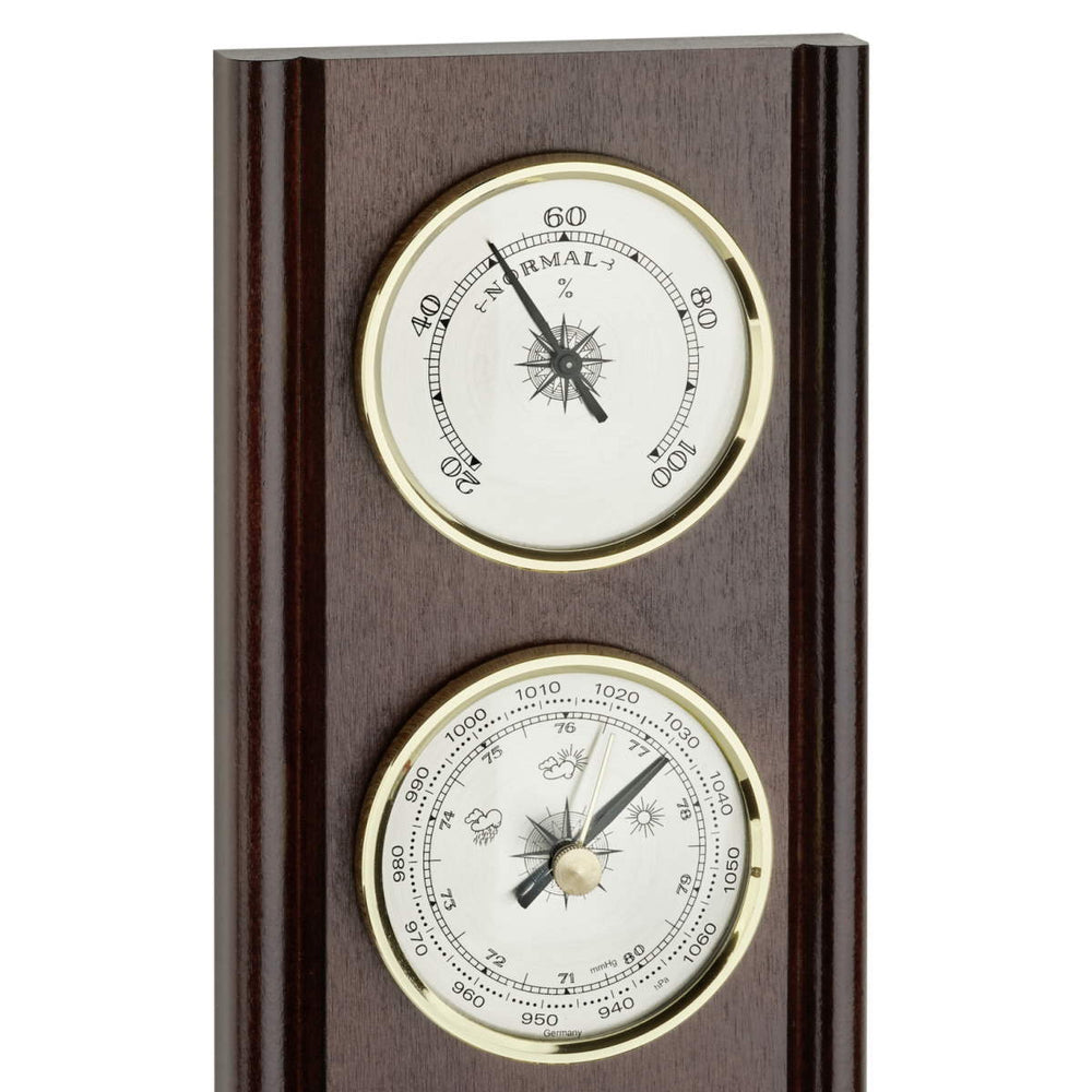 TFA Upright Weather Station Walnut Brown 27cm Top 20.1002.03