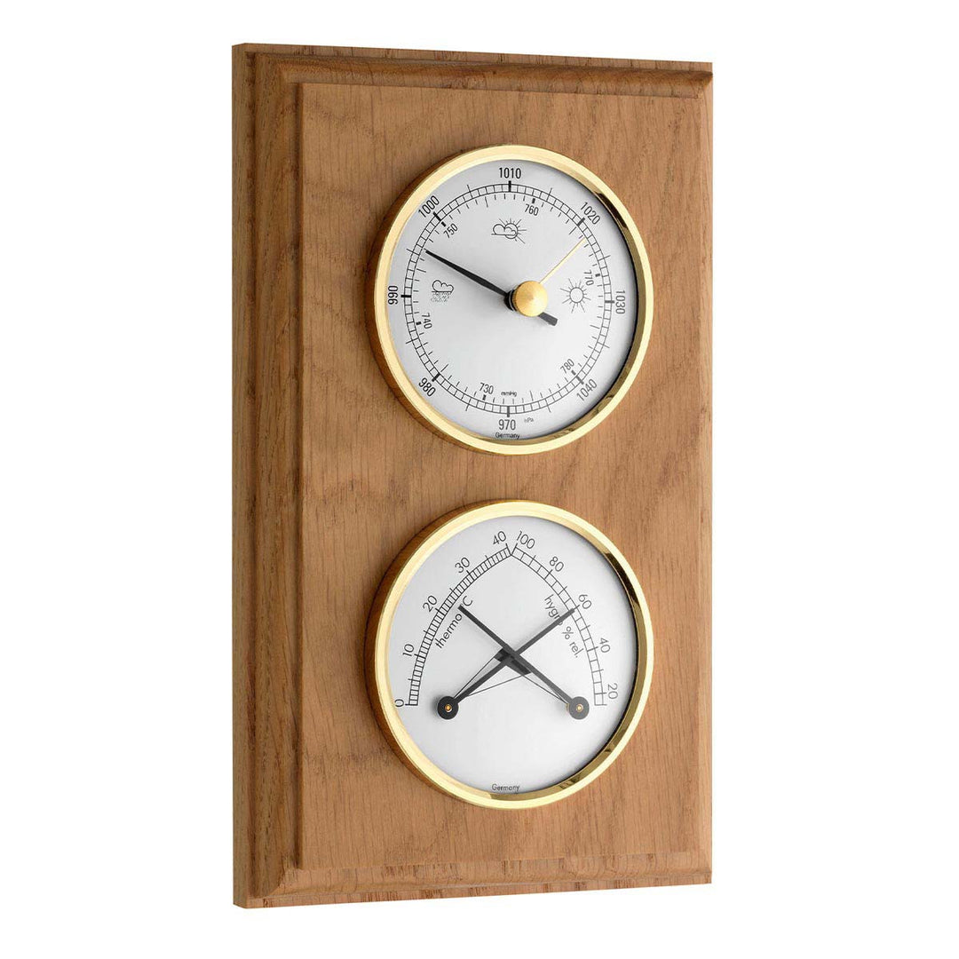 TFA Domatic Weather Station, Oak Finish, 20cm