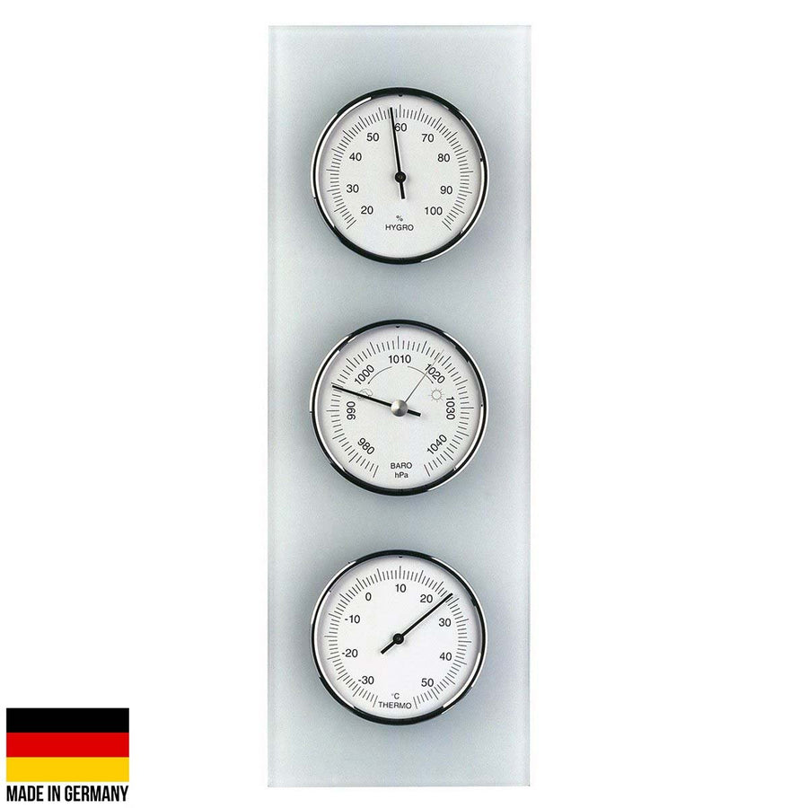 TFA Domatic Glass Weather Station Matte Finish 35cm 20.3020.02 Front