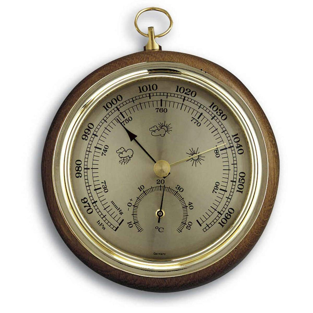 TFA FOB Weather Station, Solid Oak Finish, 13cm