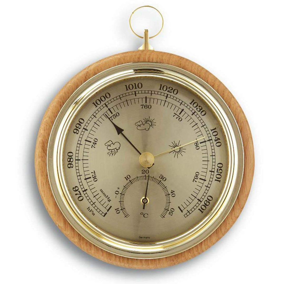 TFA FOB Weather Station, Beech Wood Finish, 13cm