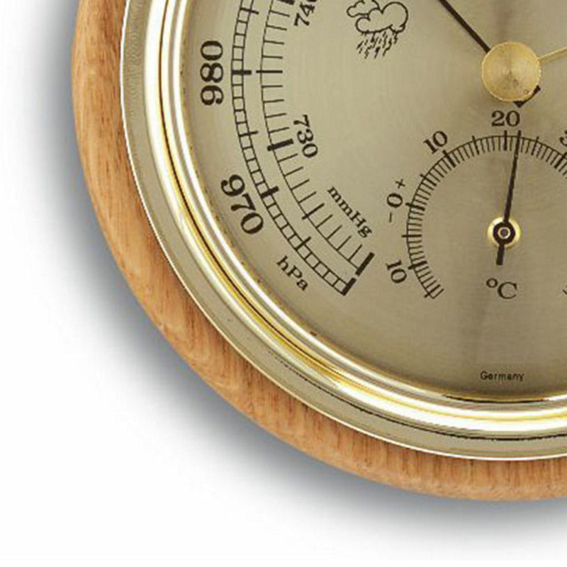 TFA FOB Weather Station Beech Wood Finish 13cm 45.1000.05 Bottom