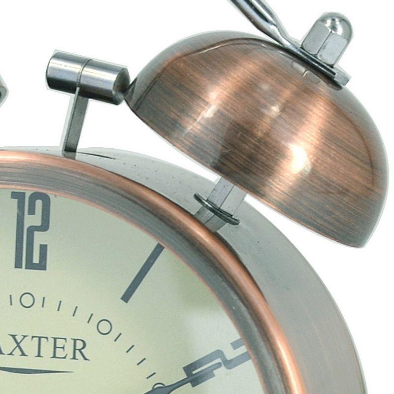 Baxter Ralston Small Bell Metal Alarm Clock Brass 9cm B3 2BRSW 2