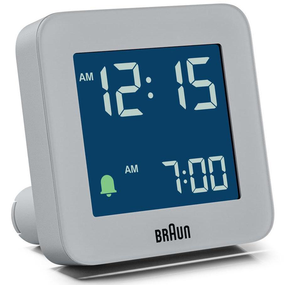 Braun Digital Alarm Clock Grey 8cm BC09G 2