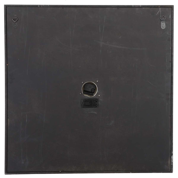 Chilli Decor Ahura Persian Square Mirrored Metal Moving Gears Wall Clock 82cm TQ-Y633 5