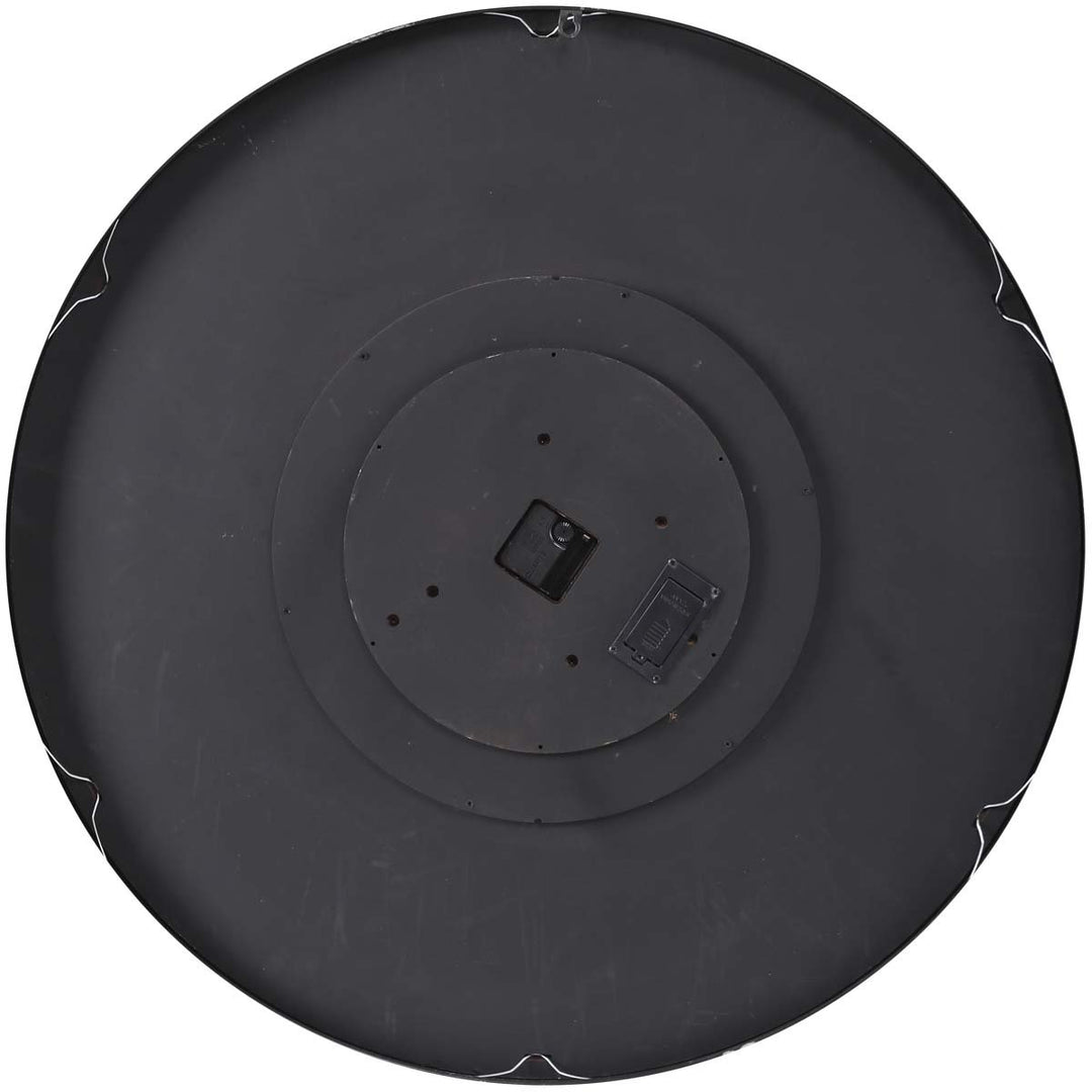 Chilli Decor Arman Persian Rustic Silver Bronze Moving Gears Wall Clock 80cm TQ-Y677 6